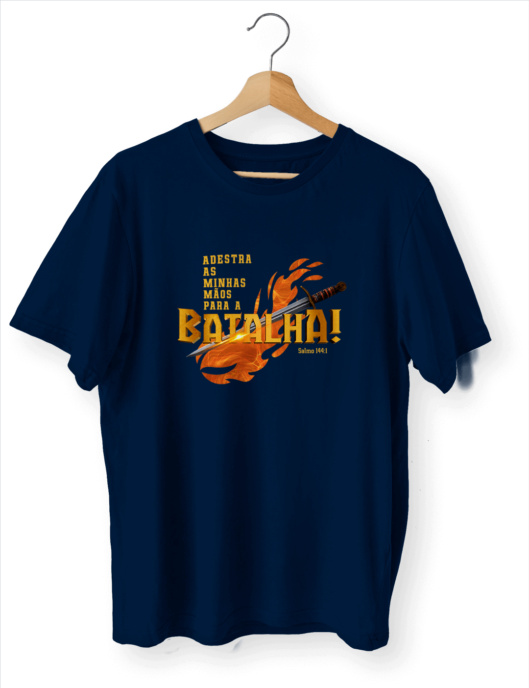 Camiseta Adestra as minhas mãos para a batalha